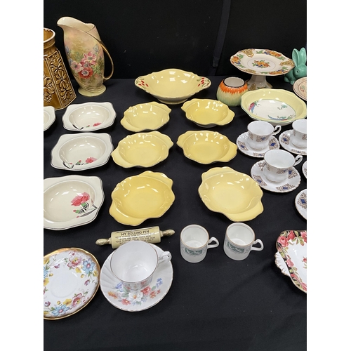 19 - 2 BOXES OF CHINA TO INCLUDE SYLVAC ROYAL WINTON GRIMWADES ETC