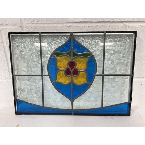 40 - 3 STAINED GLASS WINDOW SEALED UNITS
2 AT 18.5 X 13