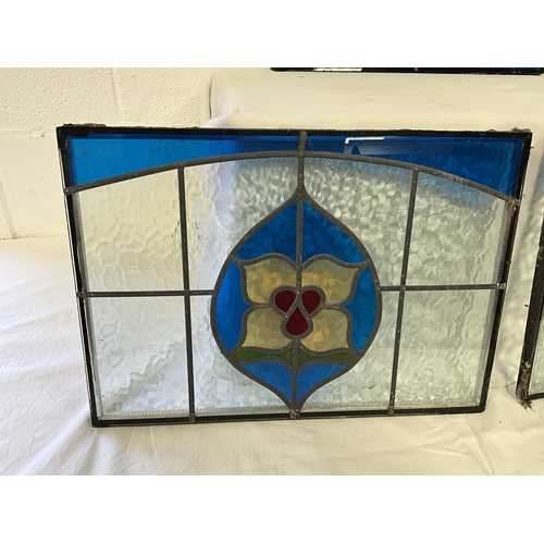 40 - 3 STAINED GLASS WINDOW SEALED UNITS
2 AT 18.5 X 13