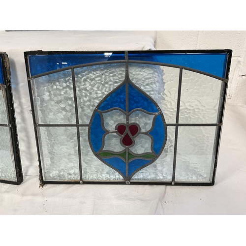 40 - 3 STAINED GLASS WINDOW SEALED UNITS
2 AT 18.5 X 13