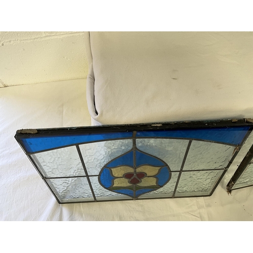 40 - 3 STAINED GLASS WINDOW SEALED UNITS
2 AT 18.5 X 13