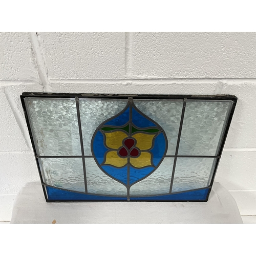 40 - 3 STAINED GLASS WINDOW SEALED UNITS
2 AT 18.5 X 13