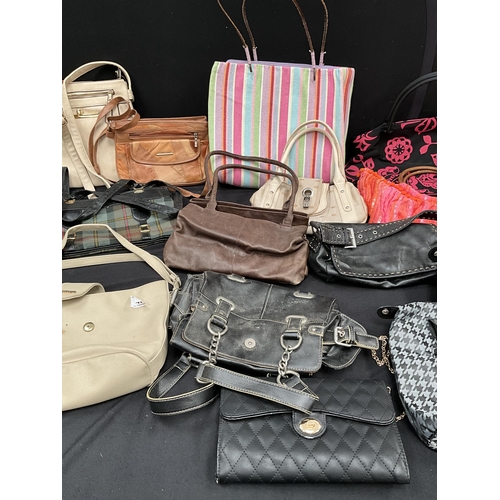 46 - BOX OF BAGS & HOLDALLS