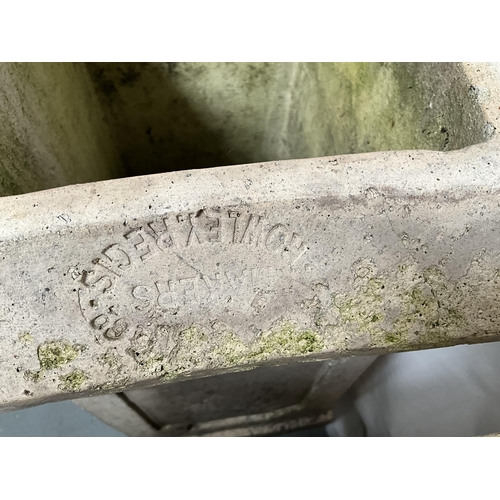 47 - PAIR OF VINTAGE DOULTON CHIMNEY POTS (IMPRESSED MARK) H25