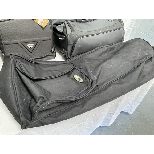 48 - QTY OF SUITCASES, VANITY CASE HOLDALL ETC