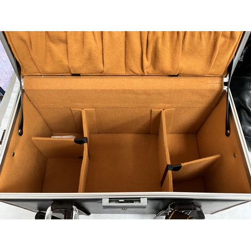 48 - QTY OF SUITCASES, VANITY CASE HOLDALL ETC