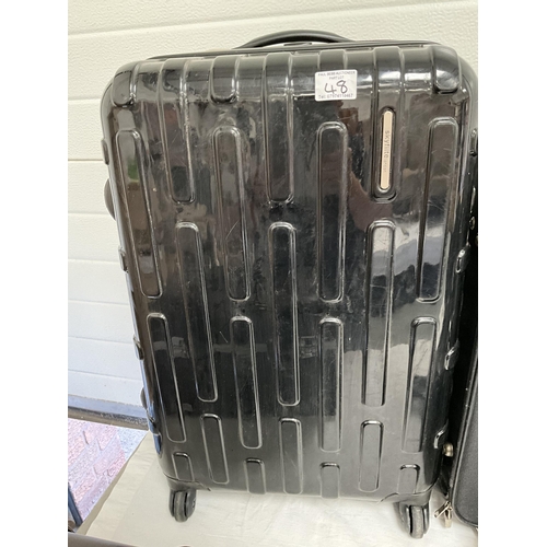 48 - QTY OF SUITCASES, VANITY CASE HOLDALL ETC
