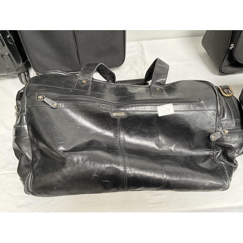 48 - QTY OF SUITCASES, VANITY CASE HOLDALL ETC
