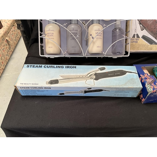 49 - BOX OF ODDS TO INCLUDE ELECTRIC CLIPPERS ETC