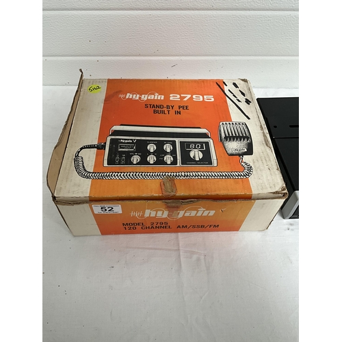 52 - HYGAIN MODEL 2795 120 CHANEL CB IN ORIGINAL BOX