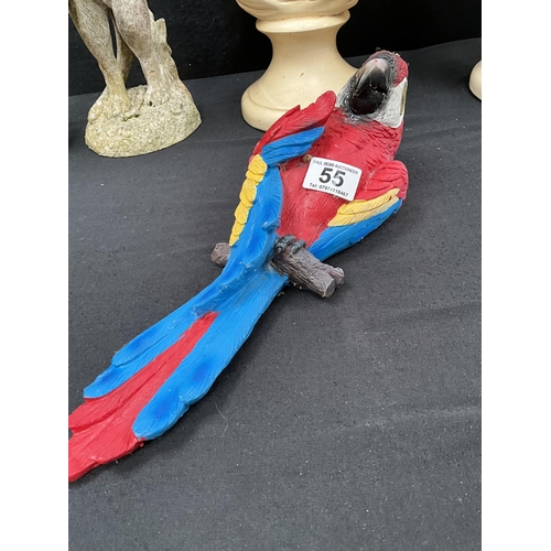 55 - 2 CHALK BOY & GIRL BUSTS H17