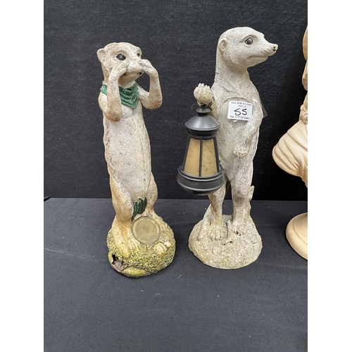 55 - 2 CHALK BOY & GIRL BUSTS H17