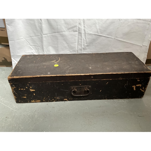 57 - VICTORIAN PINE BOX AND TOOLS H8