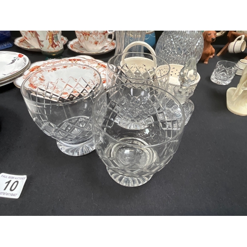 10 - BOX CHINA & GLASS VICTORIAN SUGAR BASIN AND JUG, PART SHELLEY TEA SET, WW1 COMMERATIVE BOWL - SOME A... 