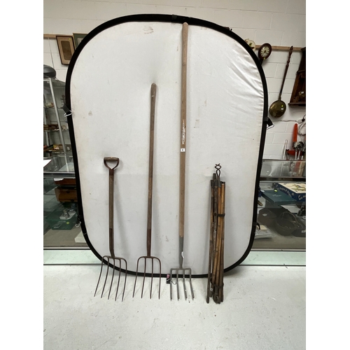 2 - DRAIN RODS AND MUCK FORKS