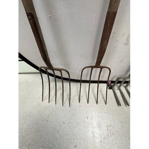 2 - DRAIN RODS AND MUCK FORKS