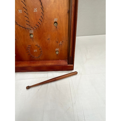 50 - VINTAGE BAGATELLE BOARD COMPLETE WITH BALL BEARINGS