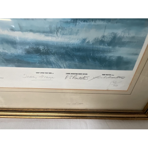 74A - BLENHEIM MARK IV  LIMITED EDITION 45/850 SIGNED AIRCRAFT PRINT - FADED 24