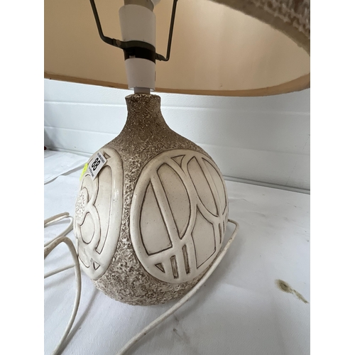 88 - ART POTTERY BASED TABLE LAMP