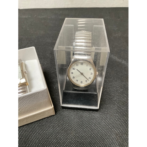 183 - QTY OF WATCHES TWO BOXED ROTARY ETC