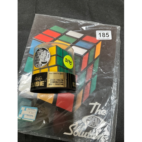 185 - RUBIK CUBE IN ORIGINAL PRESENTATION BOX AND BROCHURE