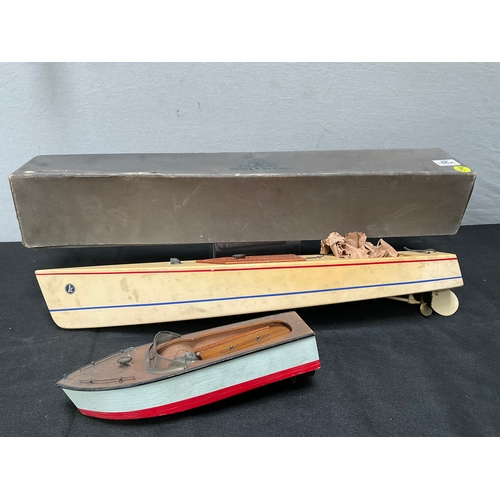 185A - SMALL WOODEN MOTORISED BOAT L12