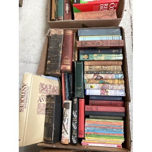 132 - 3 BOXES OF BOOKS TO INCLUDE EDWARDIAN AND LATER BOOKS - GARDENING ETC