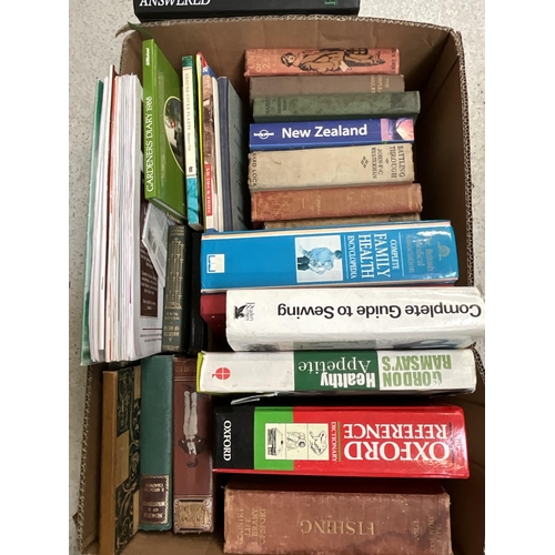 132 - 3 BOXES OF BOOKS TO INCLUDE EDWARDIAN AND LATER BOOKS - GARDENING ETC