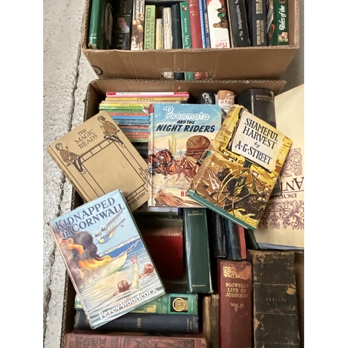 132 - 3 BOXES OF BOOKS TO INCLUDE EDWARDIAN AND LATER BOOKS - GARDENING ETC