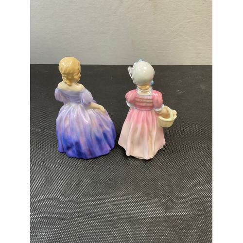 202 - 2 ROYAL DOULTON MINATURE FIGURES - TINKERBELL AND MARIE H5