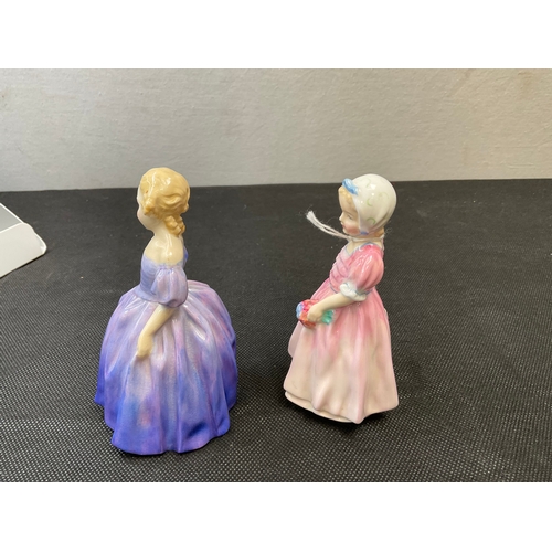 202 - 2 ROYAL DOULTON MINATURE FIGURES - TINKERBELL AND MARIE H5