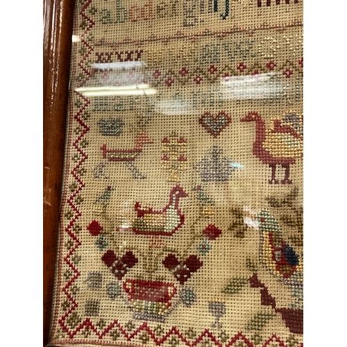 251 - ANTIQUE FRAMED SAMPLER 15