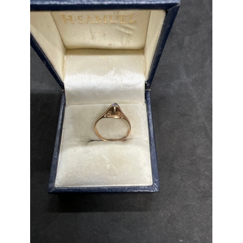 266 - HALLMARKED 14CT GOLD DIAMOND SET RING TOTAL WEIGHT 1.8G