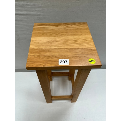 297 - MODERN SMALL OAK LAMP TABLE 22