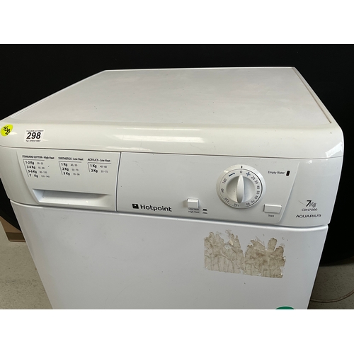 298 - HOTPOINT 7KG CONDENSER TUMBLE DRYER H33