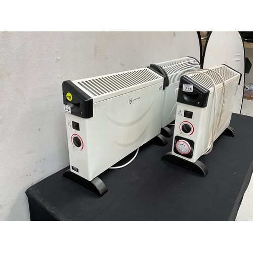 302 - 3 ELECTRIC CONVECTOR HEATERS H15