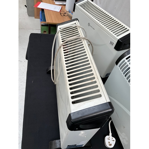 302 - 3 ELECTRIC CONVECTOR HEATERS H15