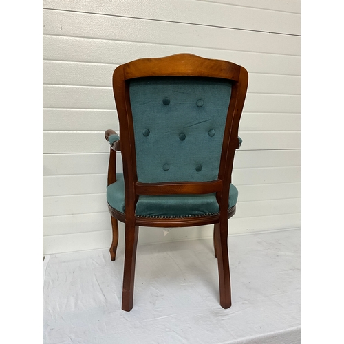 308 - REPRODUCTION BUTTON BACK ARMCHAIR H33