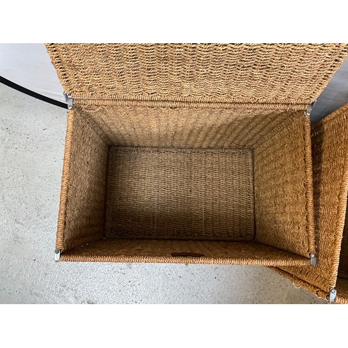 312 - 2 RAFFIA STORAGE BASKETS
18