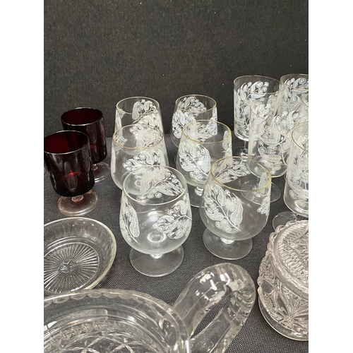 325 - 2 BOXES OF GLASSWARE AND 1 BOX OF COLOURED GLASSWARE 
WHITE VASE 12