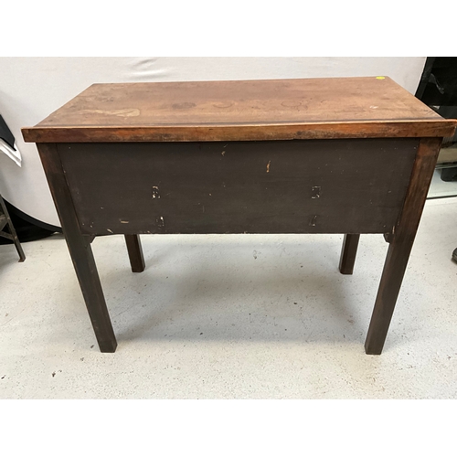 360 - GEORGIAN MAHOGANY VENEERED LOWBOY OR DESK A/F H30