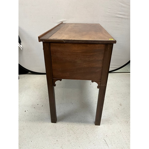 360 - GEORGIAN MAHOGANY VENEERED LOWBOY OR DESK A/F H30