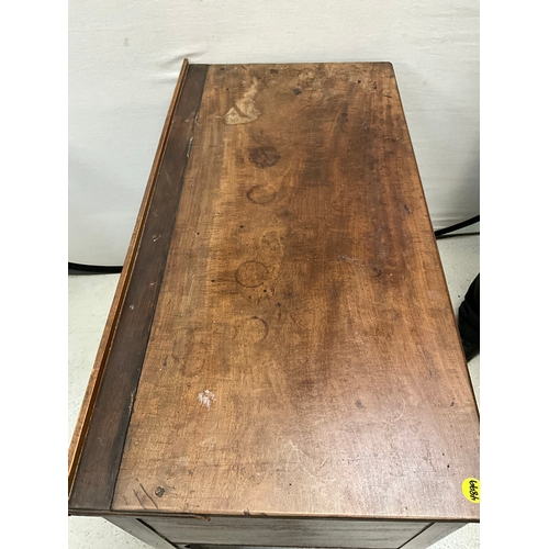 360 - GEORGIAN MAHOGANY VENEERED LOWBOY OR DESK A/F H30