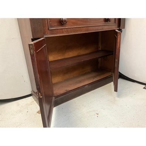 362 - VICTORIAN MAHOGANY SECRETAIRE BOOKCASE H82