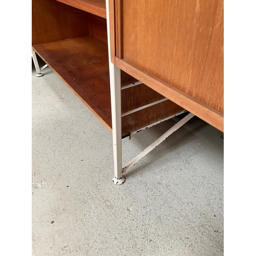 379 - RETRO BADGED STAPLES LADDERACK LOUNGE UNIT H67