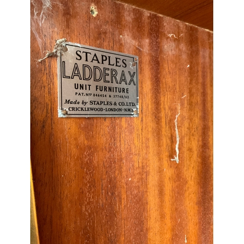 379 - RETRO BADGED STAPLES LADDERACK LOUNGE UNIT H67