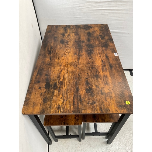 398 - MODERN METAL FRAMED TABLE H30