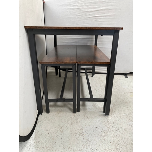 398 - MODERN METAL FRAMED TABLE H30