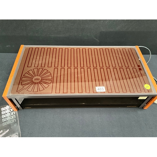 403 - SALTON HEATED ELECTRIC FOOD WARMER H6