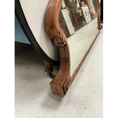 434 - VICTORIAN MAHOGANY CHIFFIONIER MIRROR H30